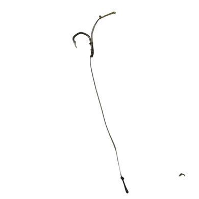 Поводок з гачком №6 "Carp Spirit V-Curve" з колечком